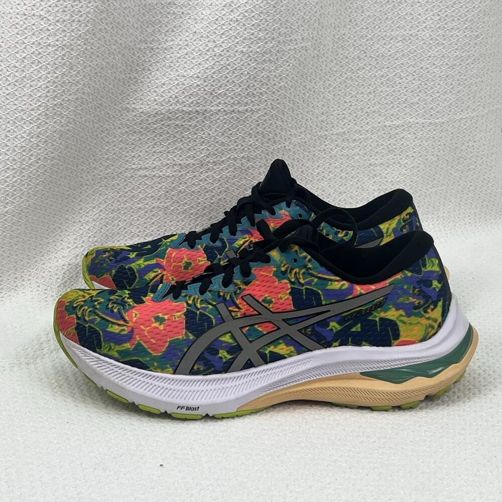 ASICS GT-2000 11 Women 8 Running Mesh Shoes Floral Multicolor FF Blast 1012B444 - Picture 3 of 12